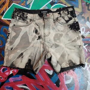 d.jeans Women's Custom Reverse Tie-Dye Denim Shorts Size 8P